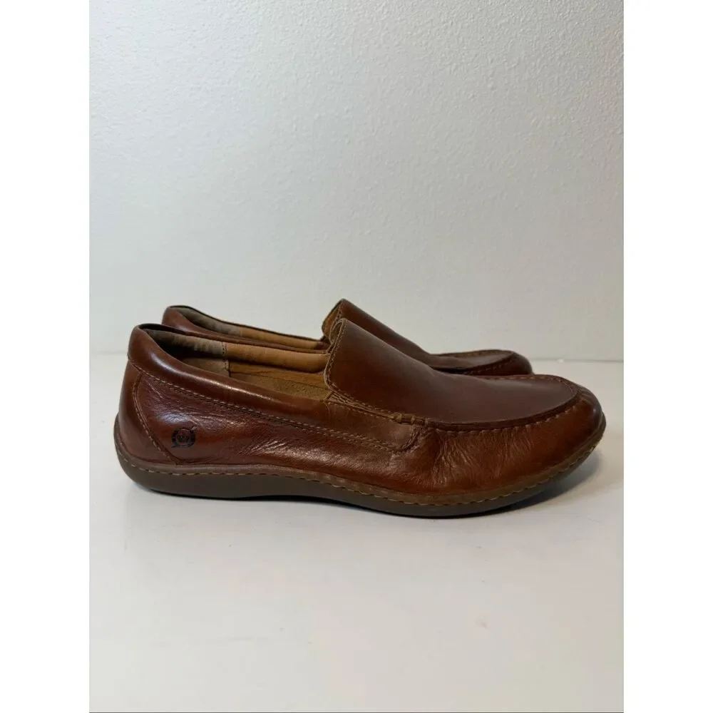 Born Brompton Slip-On Tan Loafers Size 11‎